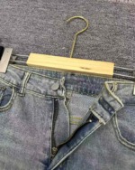 Around 260 Pcs High Quality Spring Autumn American Retro Raw Hem High Waist Flared Floor Length Jeans Bulk Stock - Image 4