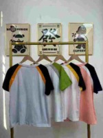 Clearance Bulk 880 Pcs High Quality Summer Cotton Raglan Color Block Casual T-Shirts S-2XL - Image 9