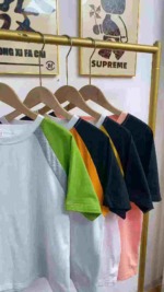 Clearance Bulk 880 Pcs High Quality Summer Cotton Raglan Color Block Casual T-Shirts S-2XL - Image 6