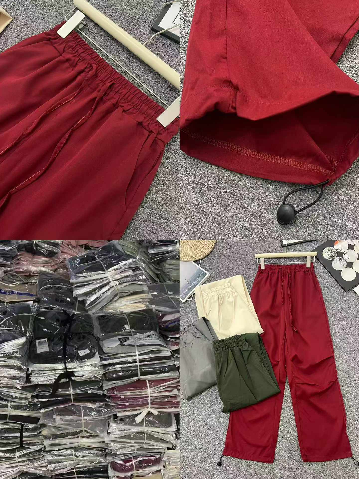 490 Pieces Bulk Stock American Style Unisex Loose Paratrooper Cargo Hiking Casual Pants - Image 2