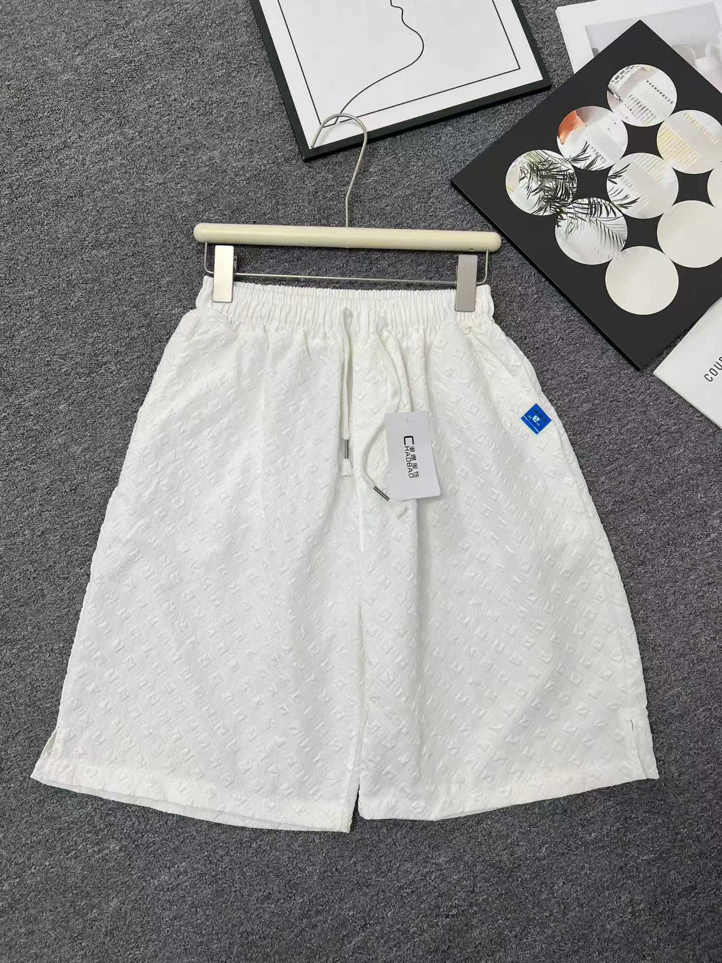 470 Pieces New Summer Men's Casual Jacquard Straight 5-inch Shorts Trendy Streetwear Men Bulk Stock - Image 2