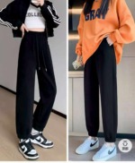 503 Pieces Unisex Pure Cotton Loose Cuffed Harem Sweatpants Casual Sports Joggers For Spring Autumn - Image 7