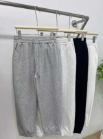 503 Pieces Unisex Pure Cotton Loose Cuffed Harem Sweatpants Casual Sports Joggers For Spring Autumn - Image 5