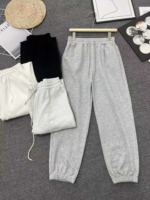 503 Pieces Unisex Pure Cotton Loose Cuffed Harem Sweatpants Casual Sports Joggers For Spring Autumn - Image 4