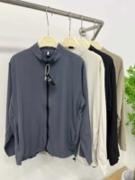 199 Pcs Men's Summer Full-Zip Stand Collar Stretch Sun Protection Jackets 4 Colors Sizes M-3XL Individual Pack - Image 3