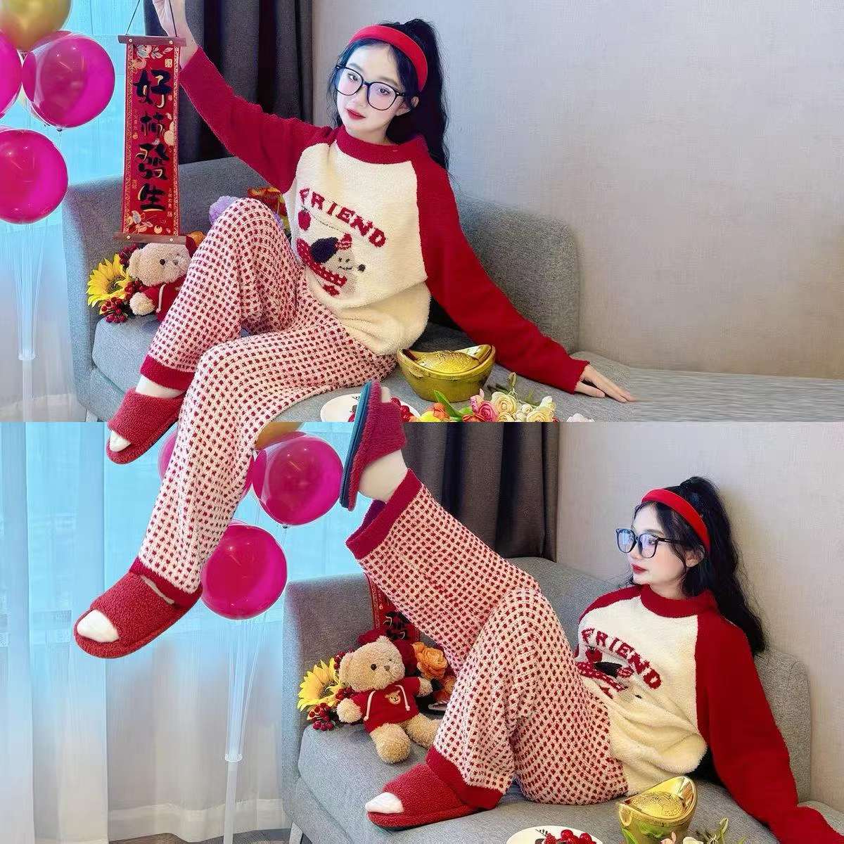 233 Pcs Older Boys & Girls Thickened Flannel Pajamas Homewear Stock Lot Full Clearance - Image 1