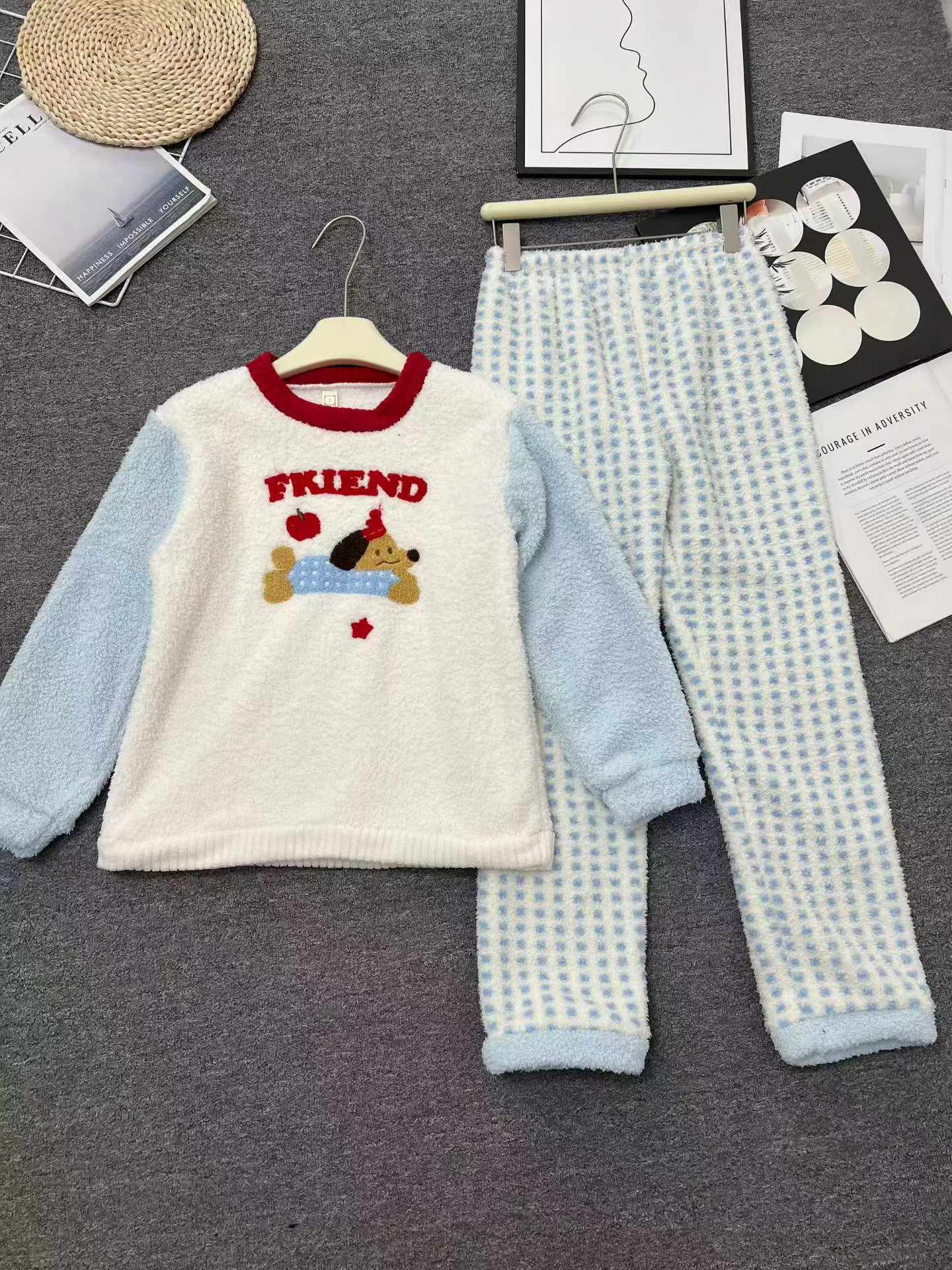 233 Pcs Older Boys & Girls Thickened Flannel Pajamas Homewear Stock Lot Full Clearance - Image 2