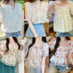 6000 Pieces Clearance In Stock Premium Tweed-inspired Chiffon Blouses Mixed Sizes & Styles - Image 7