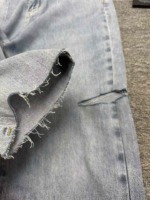 Bulk Clearance 13.5 CNY: About 332 Pcs High Quality Spring Autumn High Waist Slim Ripped Straight Harem Jeans For Petite - Image 3