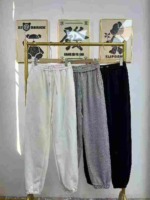 Bulk Clearance Around 452 Pcs High Quality Fall Winter American Style Cotton Fleece Elastic Waist Drawstring Jogger Sweatpants Size M-2XL - Image 7