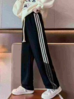 Whole Lot Clearance: Around 1200 Pcs High Quality Branded Spring Summer Big Kids Sports Wide Leg Pants, 2 Colors Sizes 120-170 - Image 8