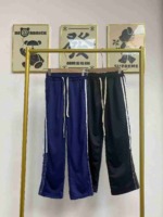 Whole Lot Clearance: Around 1200 Pcs High Quality Branded Spring Summer Big Kids Sports Wide Leg Pants, 2 Colors Sizes 120-170 - Image 6