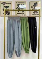 Full Clearance Around 1000 Pcs High Quality Big Kids Breathable Stretch Ice Silk Cuffed Casual Pants - Image 6