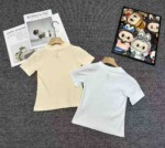 Approx 260 Pcs High Quality Big Kids Summer Chinese Style Cotton T-Shirts Bulk Clearance, Size 120-160 2 Colors - Image 6