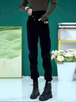 About 145 Pieces High Quality Autumn Winter Fleece Thickened Casual Corduroy Harem Sweatpants - Image 1