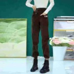 About 145 Pieces High Quality Autumn Winter Fleece Thickened Casual Corduroy Harem Sweatpants - Image 9