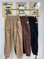 About 145 Pieces High Quality Autumn Winter Fleece Thickened Casual Corduroy Harem Sweatpants - Image 7