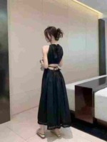 Bulk Clearance 358PCS High Quality Summer French Style Waist-Exposed Slim Fit Dresses S-XL 2 Colors Individual Pack With Hang Tags - Image 8