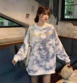 Approx 180 Pcs High Quality Spring Autumn Unisex BF Oversized Tie-dye Crewneck Sweatshirts Bulk Stock - Image 8