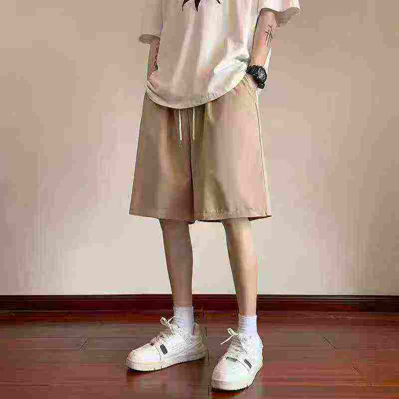 About 370 Pieces Unisex Summer Loose Fringe Straight Cavalry Twill Shorts, 2 Colors L-3XL, Individual Packing Bulk Stock Clearance - Image 1