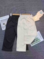 About 188 Pcs High Quality Big Kids Fall Winter Fleece Thickened Wide Leg Pants Stock Clearance - Image 5