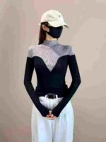 Bulk Clearance: About 350 Pcs High Quality Autumn Winter Color Block Fleece Lined Double-sided Dralon Thermal Base Tops - Image 8