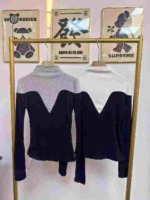 Bulk Clearance: About 350 Pcs High Quality Autumn Winter Color Block Fleece Lined Double-sided Dralon Thermal Base Tops - Image 6