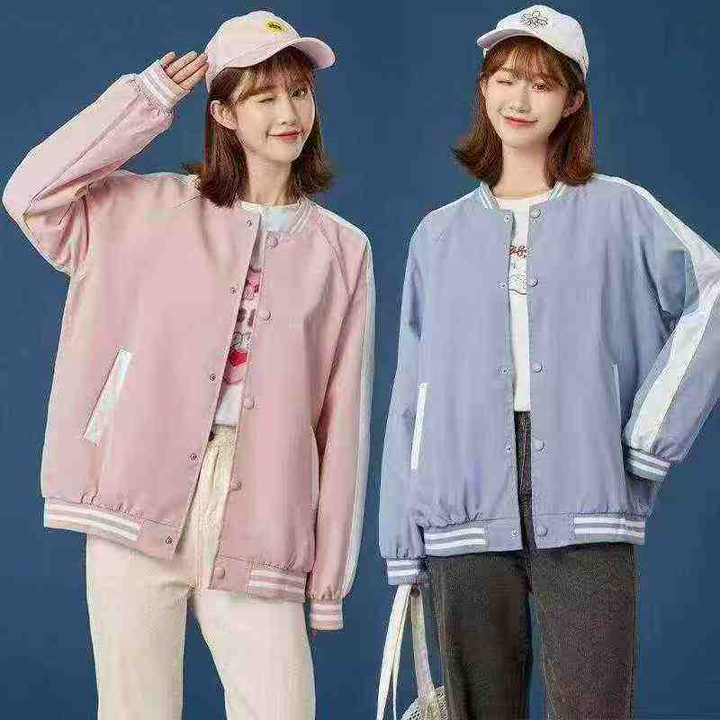 About 300 Pieces High Quality Unisex College Style Solid Color Baseball Jackets Bulk Clearance - Image 1