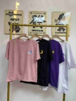 Bulk Stock 468 Pcs High Quality Summer Embroidered Loose Oversized Cotton Short Sleeve T-Shirts, Sizes M-2XL, 4 Colors, Individually Packed - Image 6