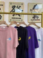 Bulk Stock 468 Pcs High Quality Summer Embroidered Loose Oversized Cotton Short Sleeve T-Shirts, Sizes M-2XL, 4 Colors, Individually Packed - Image 4