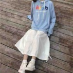 Bulk Clearance 400PCS Autumn Winter Thin Cotton Sweet Loose Hooded Sweatshirts Sizes M-2XL 2 Colors Individual Pack - Image 8