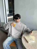 Around 228 Pieces High Quality Autumn Winter Fleece Lined Korean Style Oversized Casual Sweatshirts S-XL Bulk Clearance - Image 8