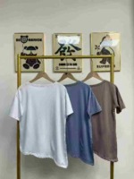 Bulk Stock Wholesale About 300PCS Summer Thin High Stretch Loose Slit Irregular Yoga Short Sleeve T-Shirts - Image 5