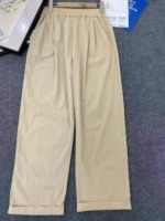 209 Pcs Women's Ice Silk Quick Dry Straight Cargo Pants 2026 New Summer Thin Casual Cropped Pants - Image 6