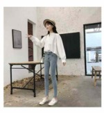 2026 Summer Autumn New Arrival Vintage Irregular High Waist Blue Gray Skinny Long Women's Jeans - 257 Pieces Bulk Stock - Image 5