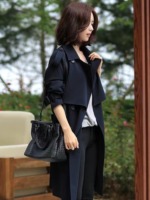 32 Pieces Total Clearance Women's Mid-Length Trench Coat Korean British Style High-end Fashion Versatile Outerwear 19.5 CNY - Image 8