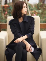 32 Pieces Total Clearance Women's Mid-Length Trench Coat Korean British Style High-end Fashion Versatile Outerwear 19.5 CNY - Image 6