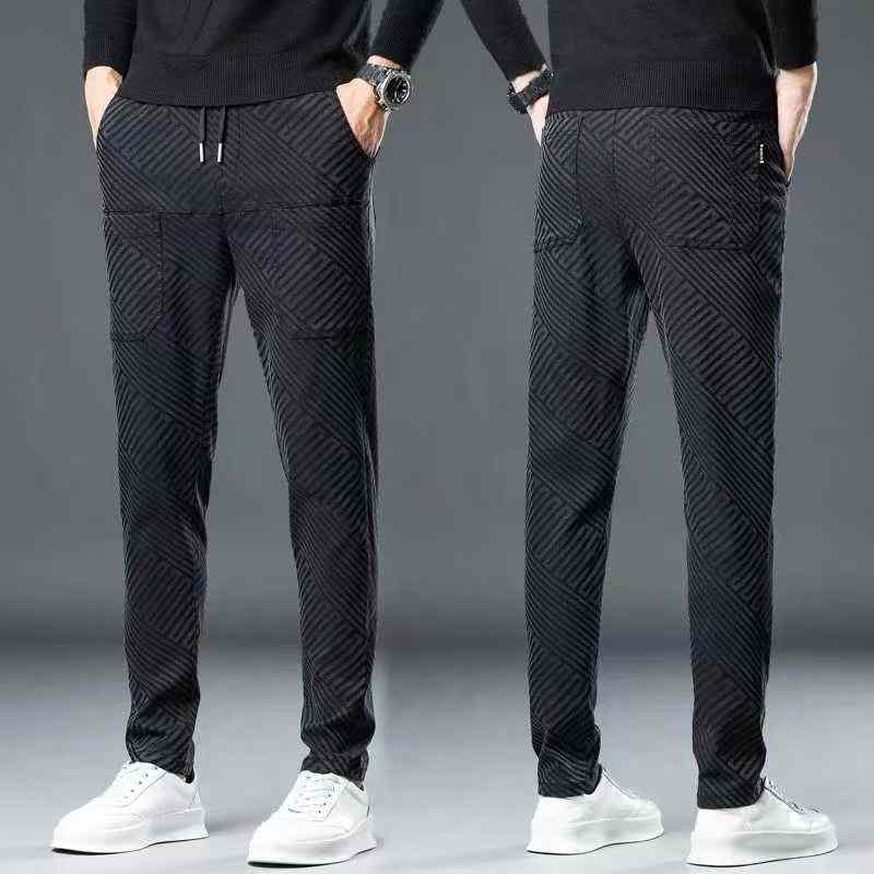 420 Pcs Men's High Stretch 2026 New Casual Long Pants Loose Straight Fit Trousers With Original Tags - Image 1