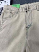 176 Pieces Unisex Washed Dyed Narrow Flare Jeans Sizes S-XXL Bulk Stock Clearance Wholesale - Image 5