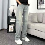 138 Pcs Men's 2026 Summer Light Stretch Straight Fit American High Street Denim Jeans Bulk Stock Lot - Image 6