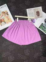 33 PCS Women's 2026 New Style Purple High Waist Washed Cotton Loose Baggy Summer Shorts Bulk Stock - Image 5