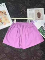 33 PCS Women's 2026 New Style Purple High Waist Washed Cotton Loose Baggy Summer Shorts Bulk Stock - Image 4