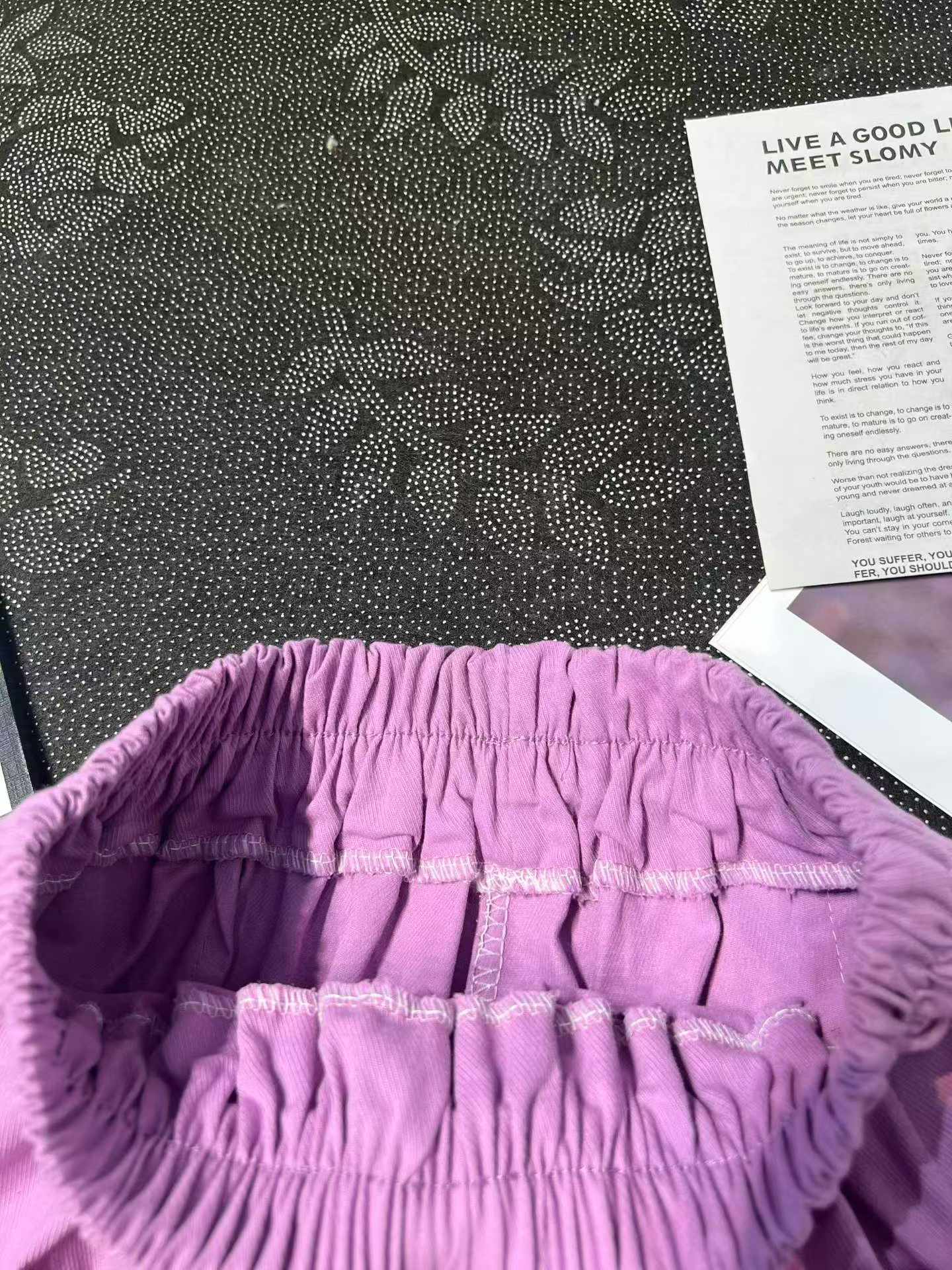 33 PCS Women's 2026 New Style Purple High Waist Washed Cotton Loose Baggy Summer Shorts Bulk Stock - Image 2