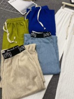1632 Pieces One Size 2 Colors Ice Silk High Waist Wide Leg Loose Casual Pants Stock Wholesale - Image 4
