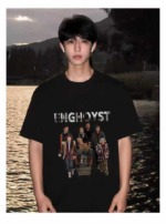 600 Pieces American Retro Street Style 240g Heavyweight Printed Cotton Oversized Short Sleeve T-Shirts Stock Wholesale - Image 6