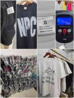 600 Pieces American Retro Street Style 240g Heavyweight Printed Cotton Oversized Short Sleeve T-Shirts Stock Wholesale - Image 2