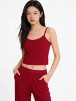 2561 Sets Cross-border Hot Selling Sexy Casual 2-Piece Women's Cami Long Sleeve Outfit Stock Lots - Image 1