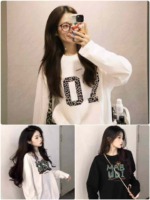 2500pcs Japanese Style Printed Loose Lazy Casual Long Sleeve Base T-Shirts Bulk Wholesale Stock - Image 1