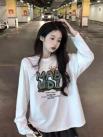 2500pcs Japanese Style Printed Loose Lazy Casual Long Sleeve Base T-Shirts Bulk Wholesale Stock - Image 6