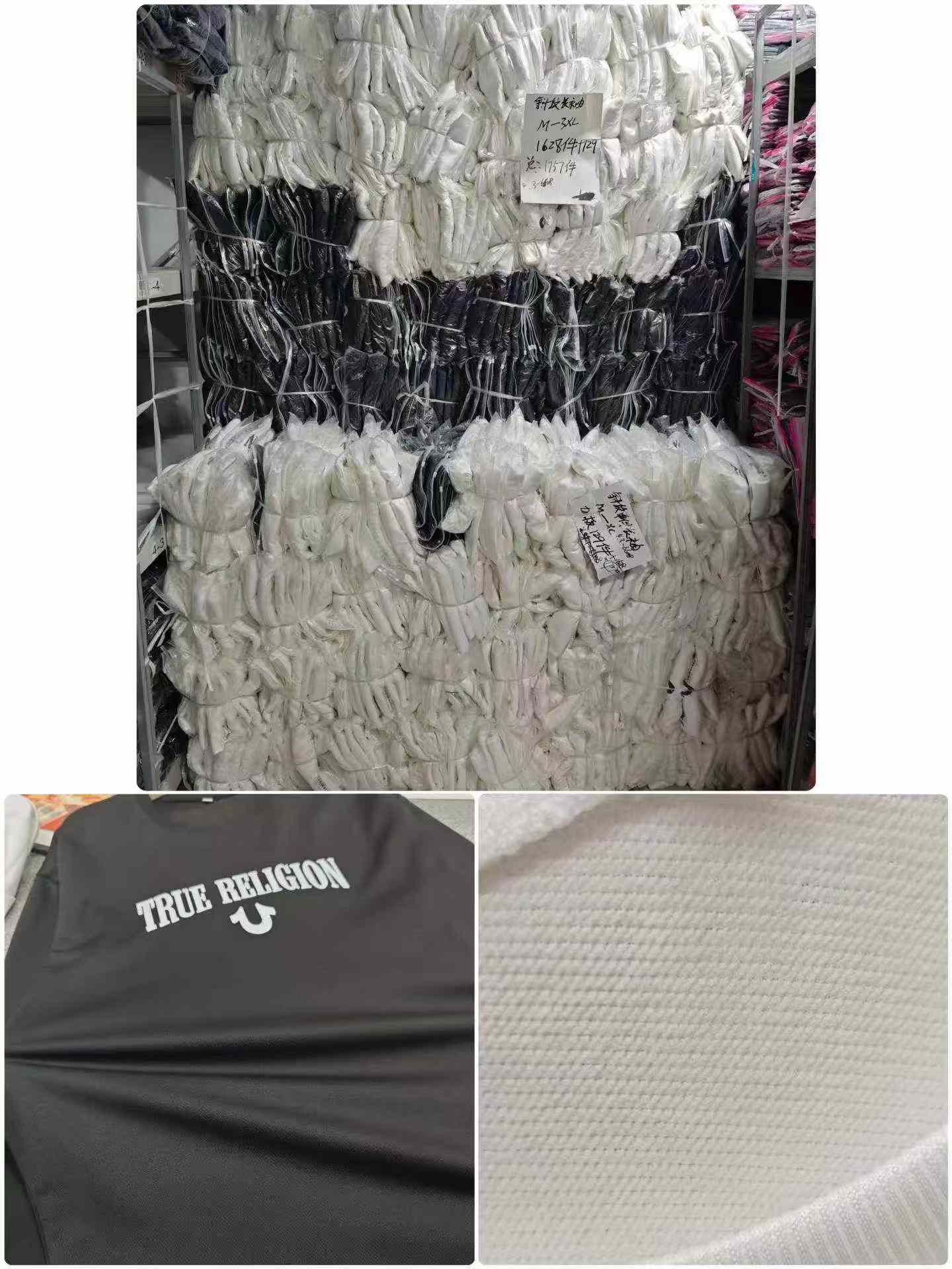 1800 Pcs Clearance Vintage Letter American Style Unisex Loose Long Sleeve Twill T-Shirts - Image 2